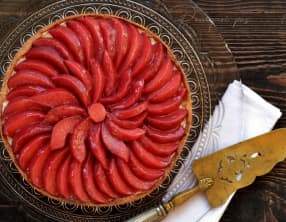 Tarte coings hibiscus