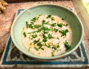 Purée froide de haricots