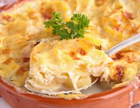 Gratin de pommes de terre au bacon