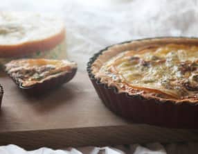 Quiche courgette petits pois