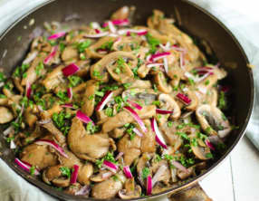 Poêlée de champignons ail et persil