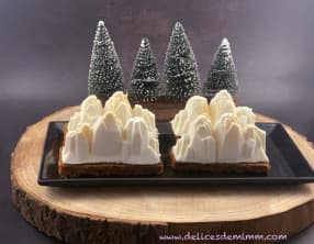 Bûches de Noël individuelles façon cheesecake