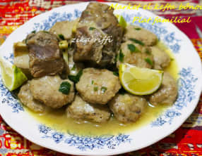 Tajine de kefta sauce blanche au safran