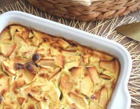 Far aux pommes et aux cranberries