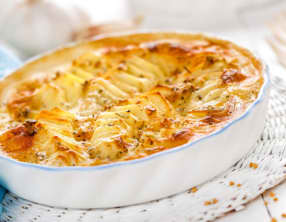 Gratin de pommes de terre navets et carottes
