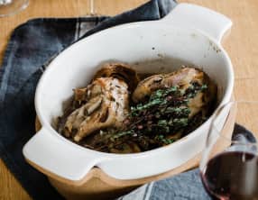 Souris d'agneau confite au four