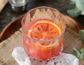 Cocktail Americano à l'orange sanguine