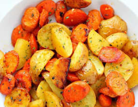 Pommes de terre et carottes