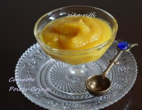 Compote de poires et de coings