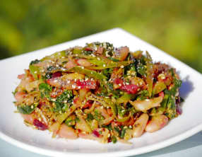 Qalade de légumes et légumineuses acido-basique