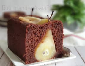 Cake moelleux au chocolat et poire
