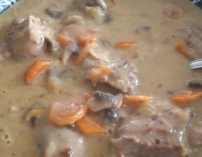 Sot-l’y-laisse de dinde façon blanquette