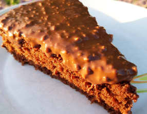 Gâteau au chocolat glaçage rocher