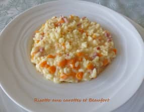 Risotto aux carottes et Beaufort
