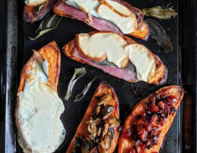 Crostini avec base de patate douce