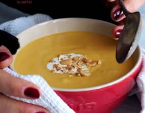 Velouté de Butternut, Cacahuète et Cardamome