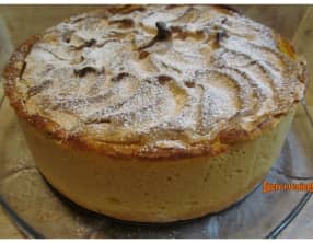 Tarte meringuée aux pommes comme un gâteau