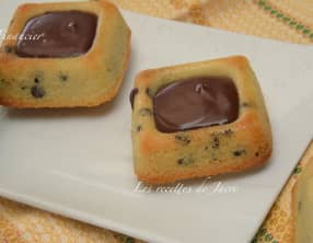 Financiers et ganache au chocolat