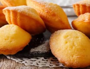 Madeleines au citron et miel