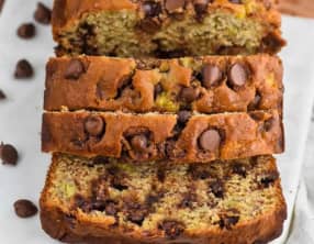 Cake banane et chocolat