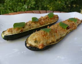 Courgettes farcies à la ricotta