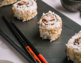 California rolls au foie gras et à la figue