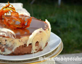 Marquise au chocolat et au caramel beurre salé