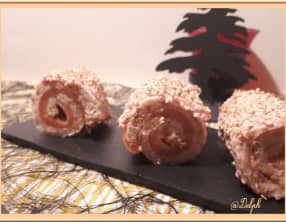 Mini bûches tarama truite fumée