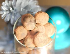 Truffes au chocolat et marron