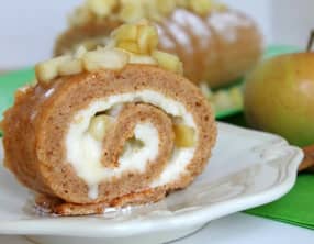 Bûche de noël aux pommes