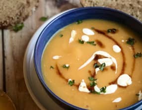 Soupe de carottes à l'orange