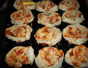 Pizza roulée aux anchois