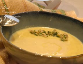 Velouté de potimarron et champignons