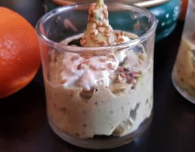 Mousse d'avocat au fromage blanc et tomates séchées