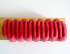 Bûche glacée aux fraises