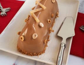 Bûche praliné clémentine