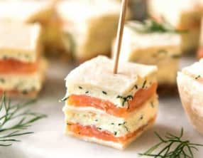 Bouchées apéritives au saumon