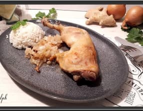 Poulet aux oignons et gingembre