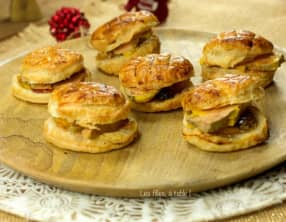Mini galettes des rois au foie gras