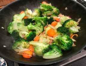 Riz sauté au brocoli