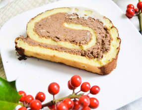 Bûche roulée royale chocolat