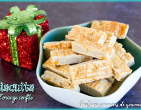 Biscuits à l'orange confite