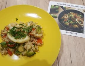Riz sauté aux encornets à la thaï