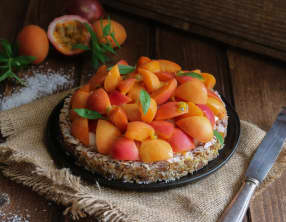 La tarte granola abricot passion