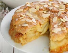 Gâteau aux pommes et amandes