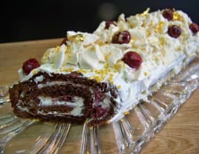 Bûche façon "Forêt Noire"