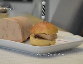 Minis burgers briochés de foie gras