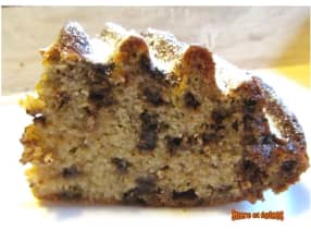 Gâteau aux bananes et pépites de chocolat