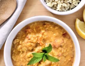 Dahl de lentilles corail