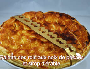 Galette des rois aux noix de pécan et sirop d’érable